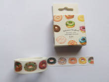 1.5cm*7m kawaii Doughnut Washi Tape DIY decoration Scrapbooking Sticker Label Masking Tape School Office Supply 2024 - buy cheap
