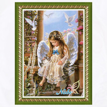 Religião anjo fada kits beads rhinestone 898CC-Quadrado mosaico diamante pintura Diamante bordado ponto cruz 2024 - compre barato