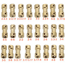 2pcs/lot  Motor Shaft Coupling Coupler Connector Sleeve Adapter Brass Transmission Joint for RC Boat Car Airplane DIY 2024 - buy cheap