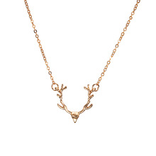 Fashion Simple Style Clavicle Chain Antler Necklaces Pendants for Women Jewelry Hot Sale Christmas Gift Wholesale Accessories 2024 - compra barato