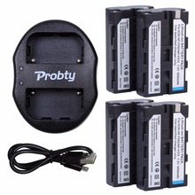 Probty 4Pcs NP-F550 NP-F570 NP F550 Battery + USB Dual Charger For Sony CCD-SC55 TRV81 GV-D200 D800 TR917 TRV75 PM090 MVC-FD83K 2024 - buy cheap