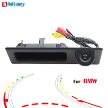 HaiSunny-cámara con vista trasera de coche, videocámara con pistas de trayectoria dinámicas inteligentes para BMW F10, F11, F25, F30, BMW Serie 3, serie 5, X3 2024 - compra barato