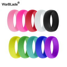 10pcs/set Food Grade FDA Silicone Ring 5mm 6-12 Size Hypoallergenic Crossfit Flexible Rubber Finger Rings For Women Wedding Gift 2024 - buy cheap