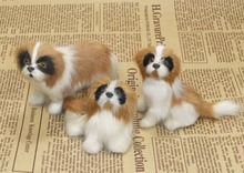 3 pieces a set small simulation dog plastic&fur St. Bernard dog dolls gift a148 2024 - buy cheap