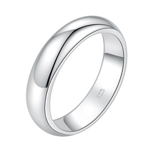 Brilhante rodada de prata bonito anel banhado a moda Jewerly anel mulheres e homens, / Ncaxmupa DQLJFETS 2024 - compre barato
