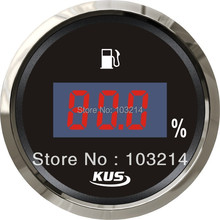 KUS 52mm Digital fuel level gauge fuel level meter 0-190ohm signal for boat car with backlight 2024 - buy cheap