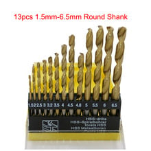 13pcs/set High Quality Mini Twist Drill Bit HSS Titanium Coated Drill Bit Set Woodworking Metal Plastic Tools 1.5-6.5mm 2-12mm 2024 - buy cheap