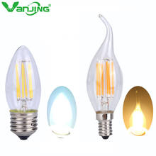 2W 4W 6W E27 E14 LED Bulb Candle Lamp Filament for Crystal Chandelier Light Incandescent Replace 220V Energy Saving Light 2024 - buy cheap