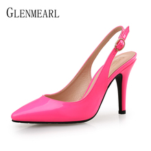 Women High Heels Wedding Pumps Sexy Pointed Toe Casual Female Shoes Fashion Ankle Strap Thin Heels Ladies Shoe New Plus Size DE 2024 - buy cheap