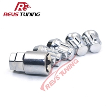 Free Shipping 4PCS Anti-theft M12 X 1.5 M12 X 1.25 Chrome Steel Car Wheel Lock Key Nuts Lock Nuts 2024 - buy cheap