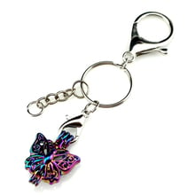 Y-C701 Rainbow Butterfly Beads Cage Keyring Waist Hanged Charms Locket Keychain for Girl Women Keyholder chaveiro 2024 - buy cheap