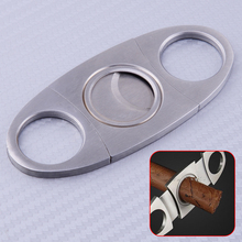 LETAOSK New Pocket Double Blades Cigar Cutter Knife Scissors Shears Tool Silver Stainless Steel Accessories 2024 - buy cheap