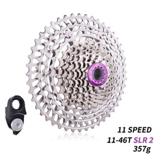 Ultralight MTB 11 Speed SLR Cassette 11-46T 11S Wide Ratio Silver CNC 11V K7 HG Compatible Mountain Bike Freewheel Sprocket 2024 - buy cheap