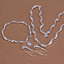 S188 Hot Free Shipping Silver Fine 925 Jewelry Sets Wholesale Sterling-Silver Charms Fashion Droptear Earrings Bracelet Necklace 2024 - buy cheap