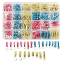 240Pcs Heat Shrink Wire Butt Terminals Kit 22-10 AWG Ring Spade Fork Assorted Waterproof Insulated Crimp Connectors Set 2024 - buy cheap