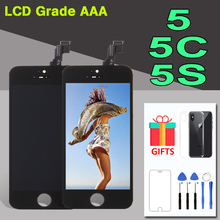 AAA+ Quality Display Module For iPhone 5 5S 5C LCD Screen and Touch Digitizer Assembly Replacement For iPhone5S LCD Black White 2024 - buy cheap