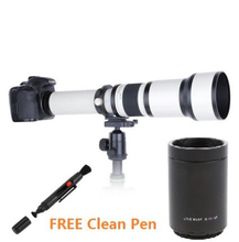 Jintu 650-2600mm 650-1300mm f/8.0 lente telefoto suppuer + 2x teleconverter + kit adaptador t2 para pentax k-montagem slr dslr câmera 2024 - compre barato