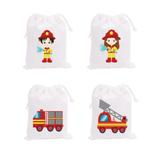 Fireman Theme Party Favor Bags Candy Bags Fireman Gifts Bags Fire Truck Kids Event Birthday Favor Bags Party Decoration Supplies 2024 - buy cheap