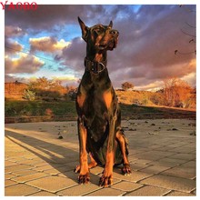 full drill 5D cross stitch Doberman pinscher square round diamond painting crystal diy diamond Mosaic diamond embroidery sale 2024 - buy cheap