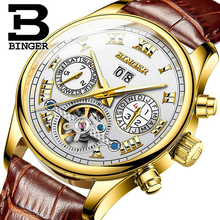 Watch Men BINGER Automatic Mechanical Mens Watches Top Brand Luxury Sapphire Men Wrist Watch Luminous Waterproof 2024 - buy cheap