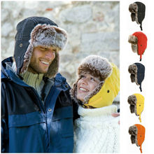 Winter Hat Keep Warm Hats Unisex Winter Trapper Aviator Trooper Earflap Russian Ski Hat Women Fur Bomber Faux Fur Hiking Hat Men 2024 - buy cheap