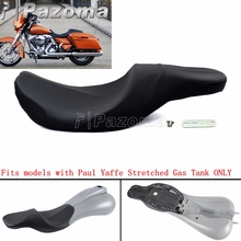 Almofada assento de passageiro 2-up, preto, suave, para harley touring, elétrica, estrada, king, ultra limitado, flht, fltr, flhx 2024 - compre barato