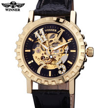 2016 watches men luxury brand winner military sports skeleton automatic mechanical wristwatches leather strap relogio masculino 2024 - buy cheap