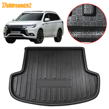 Buildreamen2-esterilla trasera del maletero del coche, bandeja de revestimiento, Alfombra de carga, accesorios protectores de barro, para Mitsubishi Outlander 2013-2018 2024 - compra barato