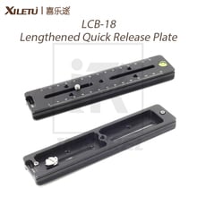 XILETU LCB-18 Lengthened Quick Release Plate 180mm Nodal Slide Rail Long Multifunctional Universal Tripod Head Clamp Extender 2024 - buy cheap