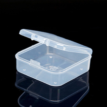 Transparent Small Item Square Storage Boxes Pill Jewelry Box Nail Art Tool Parts Storage Case Makeup Organizer Office Organizer 2024 - buy cheap