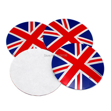 Pegatinas de tapa central de rueda de aleación de aluminio cromado, calcomanías de emblemas de bandera de Inglaterra, Reino Unido, 3D, 4 unidades 2024 - compra barato