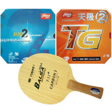 Pro Table Tennis PingPong Combo Racket: Galaxy T-11+ with DHS NEO Hurricane 2 NEO Skyline-TG2   Shakehand Long handle FL 2024 - buy cheap