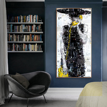 Posters e cópias da arte da parede pintura em tela abstrata moderno retrato moda menina fotos para sala de estar decoração casa sem moldura 2024 - compre barato