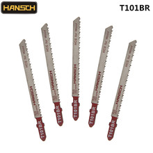 HANSCH 5pcs T101BR Jig Saw Blades 100*2.5 Wood Fsat Cut HCS For Bosch Metabo Dewalt Makita AEG Festo Holzher,Kress Cutting Tool 2024 - buy cheap