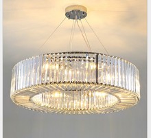 Luz colgante de cristal transparente K9 para decoración del hogar, luz de lujo para Hotel, salón, comedor, CA, envío gratis 2024 - compra barato