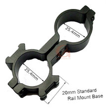 Universal 1" 25.4mm Dual Barrel Scope Ring Large 8-shaped mount For Rifle Flashlight With Side Rail HT2-0006 2024 - buy cheap