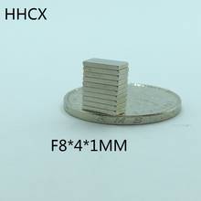 10 20 50 100pcs/lot Magnet 8x4x1 N35 Strong mm NdFeB Rare Earth Magnet 8*4*1 Neodymium Magnets 2024 - buy cheap