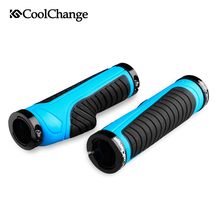 CoolChange Cycling Handlebar Rubber Grips Bike MTB Grips of Bilateral Lockable Anti-skid Ergonomics Parts 3 Colors Bicycle Grips 2024 - buy cheap