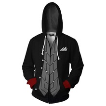 Persona 5 Косплей Толстовка Akira Kurusu Джокер с длинным рукавом черная толстовка с капюшоном 2024 - купить недорого