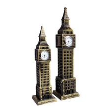 Vintage Table Clock European London Big Ben Model Creative Metal Antique Style Clocks Souvenirs Crafts Desktop Home Decoration 2024 - buy cheap