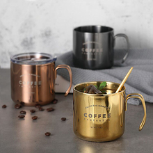 304 Stainless Steel Coffee Mugs Double Titanium Anti-hot Mug Plating Gold Rose Sliver Coffee Cup Breakfast Milk Cups 350ml 2024 - buy cheap