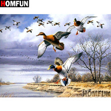 HOMFUN Full Square/Round Drill 5D DIY Diamond Painting "Animal duck" Embroidery Cross Stitch 3D Home Decor Gift A13347 2024 - buy cheap