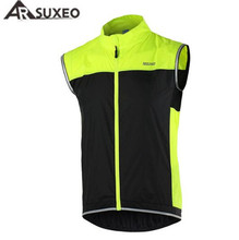 ARSUXEO Men Cycling Vest MTB Bike Bicycle Breathable Windproof Vest Waterproof Clothing Sleeveless Cycling Jacket 2024 - buy cheap