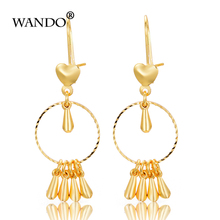 WANDO Ethnic Indian Women Girl's Earring Gold Color Egypt Water Drop Earrings Retro Vintage Boho Ancient Jewelry Classic giftE61 2024 - buy cheap