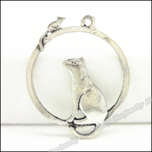 40 piezas Vintage encantos ratón colgante collar de plata antigua pulseras DIY joyería de Metal 2024 - compra barato