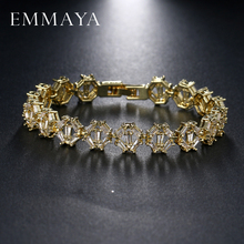 EMMAYA New Gold color Jewelry Crystal Zircon Bracelet Unique Design Bracelets for Women Fashion Friendship Bracelets 2024 - buy cheap