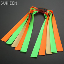 SURIEEN 5pcs /lot Outdoor Slingshot Powerful Elastic Flat Rubber Band Hunting Catapult Practical Fitness Resistance Bands 0.6mm 2024 - buy cheap