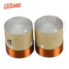 GHXAMP 35.5MM Core BASS Voice coil 8OHM White Aluminum With Sound Air Outlet Hole 5-12 inch Woofer Coil Speaker Accessories DIY 2024 - buy cheap