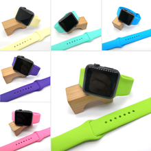 Силиконовый ремешок для Apple Watch band 42 мм 4 3 iwatch band 38 мм 44 мм 40 мм pulseira correa Браслет Смарт-часы аксессуары петля 2024 - купить недорого