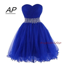 ANGELSBRIDEP Sweetheart Short/Mini Homecoming Dress For Graduation Sweetheart Tulle Brading Waist Special Occasion Party Gown 2024 - buy cheap